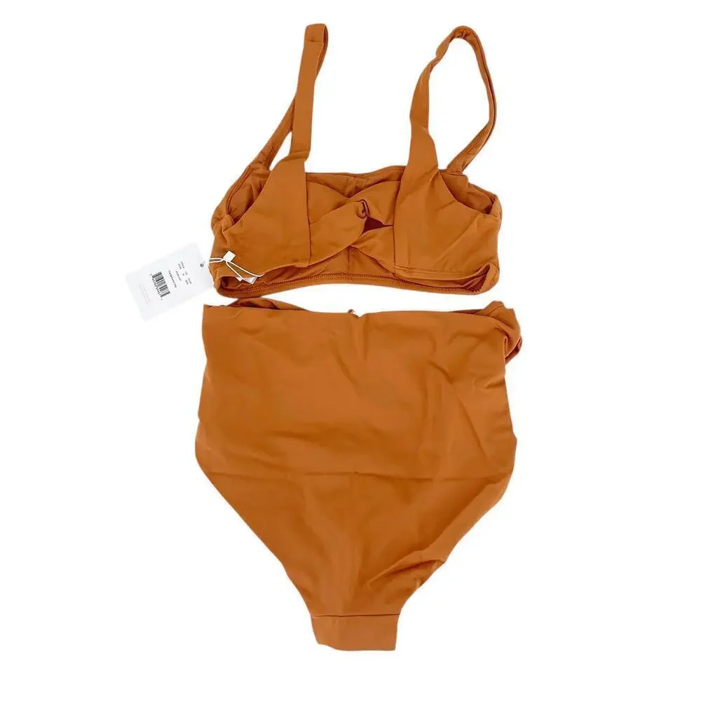 Andie Swim The Barbados Swimsuit Bikini Size XS Chestnut NEW with Tags!